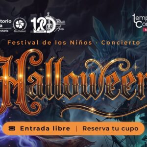Afiche del Concierto Halloween – Festival de los Niños, Conservatorio del Tolima, Ibagué
